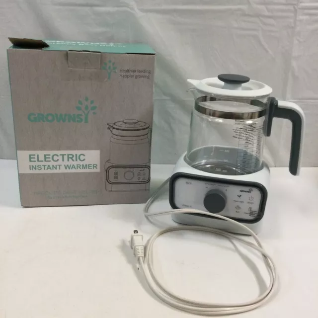 Grownsy K113 Clear White Baby 1.2 L 600W Electric Instant Warmer Bottle