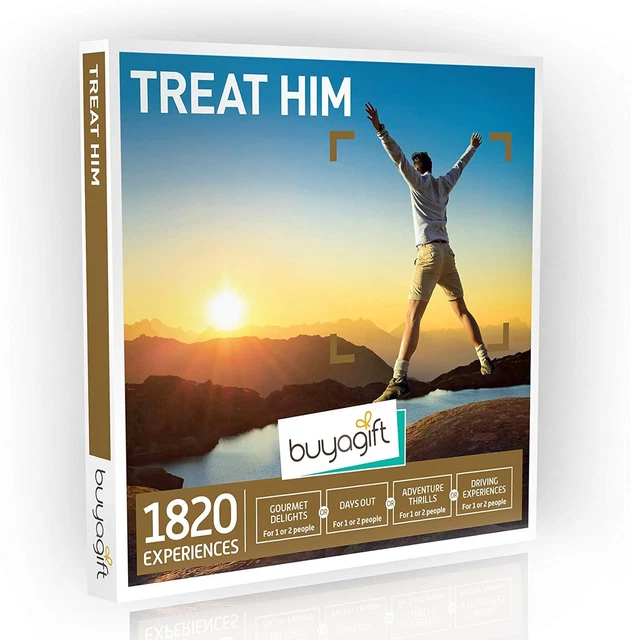 Buyagift Treat Him Box - 1,820 experiences for men, adventure to grooming