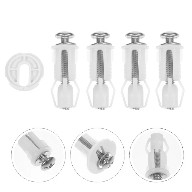 Bisagra Asiento Inodoro Tornillos Tapa WC Acero Inoxidable - Kit De 4 Piezas Con Arandelas Bisagras Tapa Wc Gala