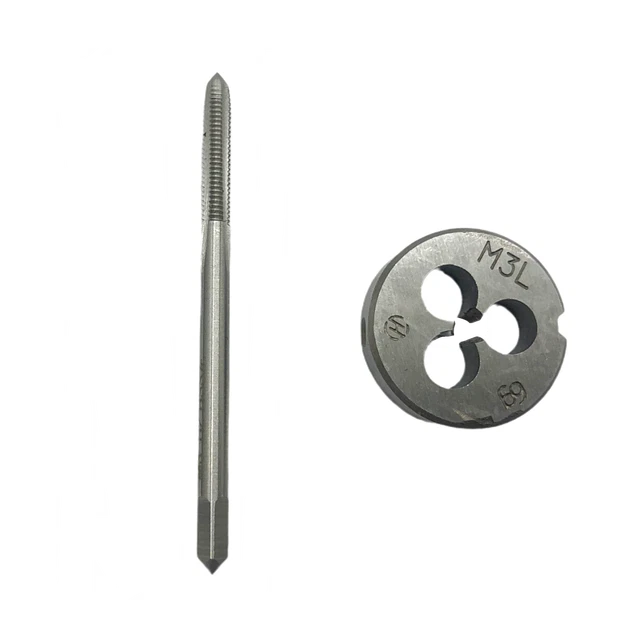 M3 x 0.5mm Tap & M3 x 0.5mm Die Metric Thread Right Hand HSS New