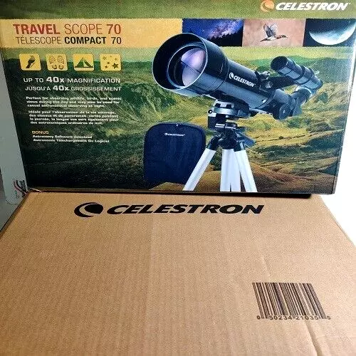 Celestron Compact Travel Scope 70 5.71 Refractor Telescope (NICE!!!)