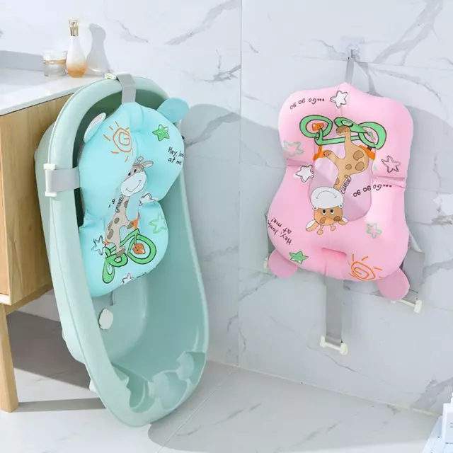 Cartoon Baby Shower Bath Tub Pad Non-Slip  Bathtub Seat Support Mat Newborn Safe