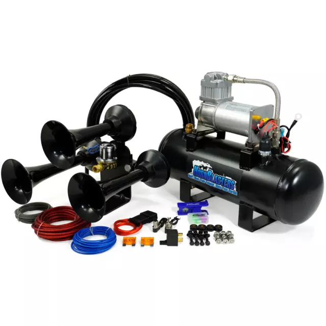 HornBlasters Bandit 228H Loud Air Horn Kit for Truck with 280C Compressor