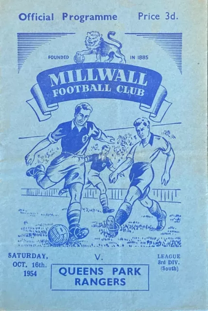 Millwall v Queens Park Rangers Div 3 (S) 1954/55