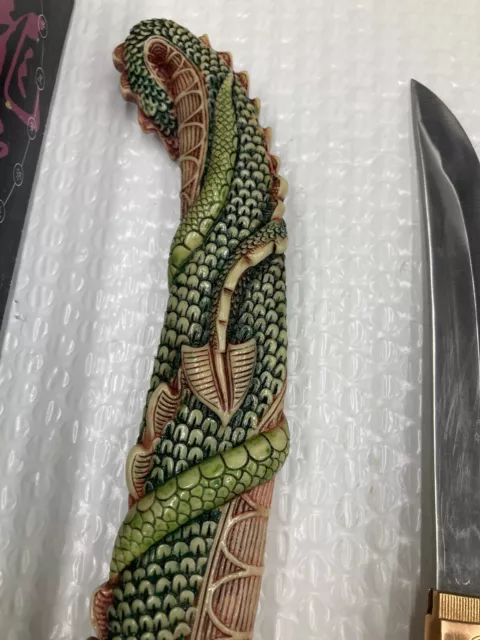 Decorative Multi-Colored Chinese Dragon Hidden Dagger (Cm-803D) 3