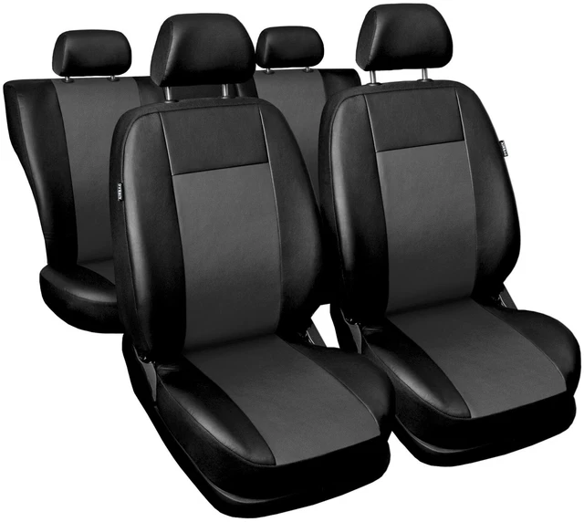 CAR SEAT COVERS full set fit Toyota Prius Leatherette black grey