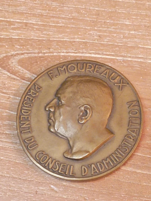 Lot de 2 Médailles Jeton Monnaie Bronze La Suze Stade Marcel Paul