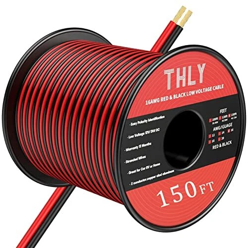 16 GAUGE WIRE, Automotive Wire 16AWG Electrical Wire 150FT 2 Conductor