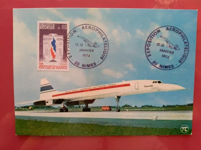 Postcar Airplane Concorde (V1076)