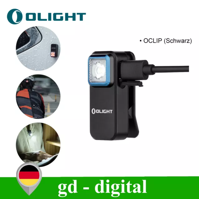 OLIGHT Oclip Mini Taschenlampe mit Rotes Licht kleine Blinklicht für Outdoor