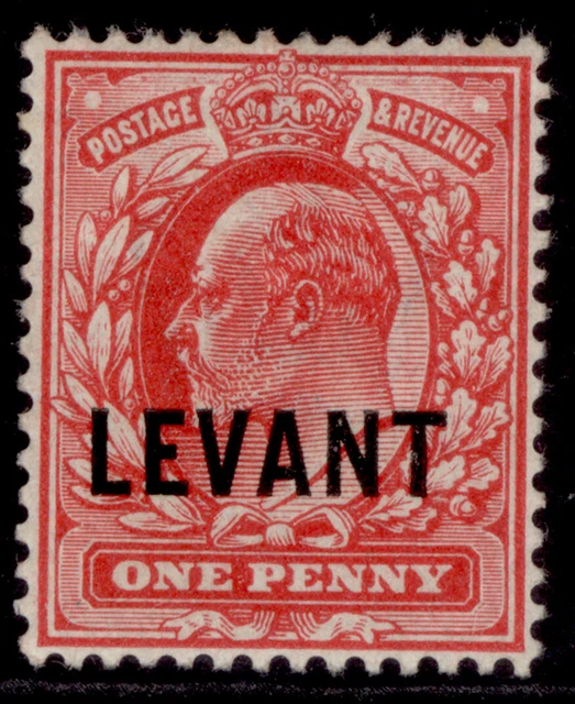 BRITISH LEVANT EDVII SG L2, 1d scarlet, M MINT. Cat £14.