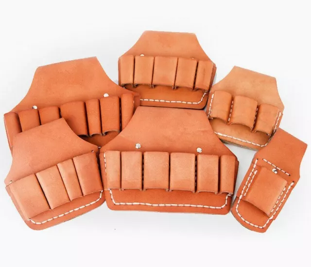 Leather Tool Belt Bag Durable Waist Pack Pocket Hardware Holder For Electrician