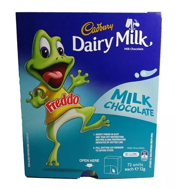 Cadbury Freddo Frog Dairy Milk (72 x 12gm in a Display Unit)