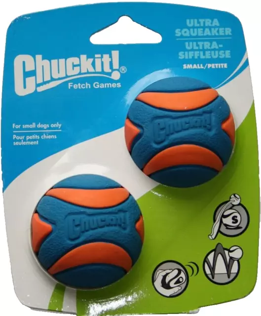 Chuckit Ultra Squeaker Ball Small 2-pac mit Quietschie (ø ca. 5 cm) /Inhalt:2St.