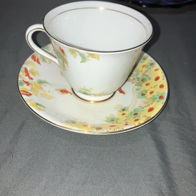 Vintage Royal Standard  England “Laburnam” Cup & Saucer Yellow Floral Teacup