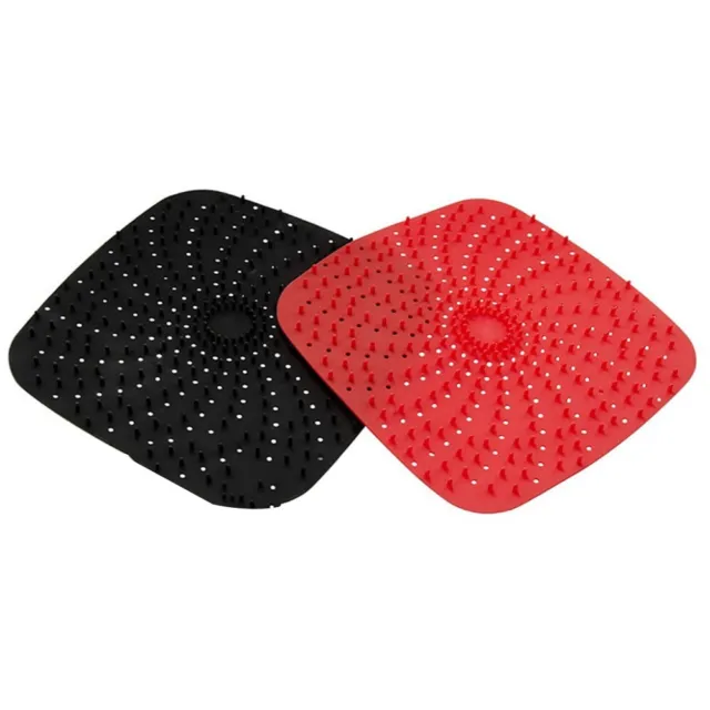NonStick Silicone Air Fryer Mat Reusable Square Round Basket Cooking Accessory