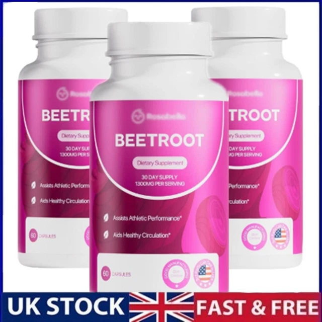 ROSABELLA CAPSULES ORGANIC Beet Root Powder Supports Blood Pressure