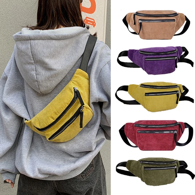 Men Women Fanny Pack Belt Waist Bag Cross Body Sling Shoulder Travel Sport Pouch