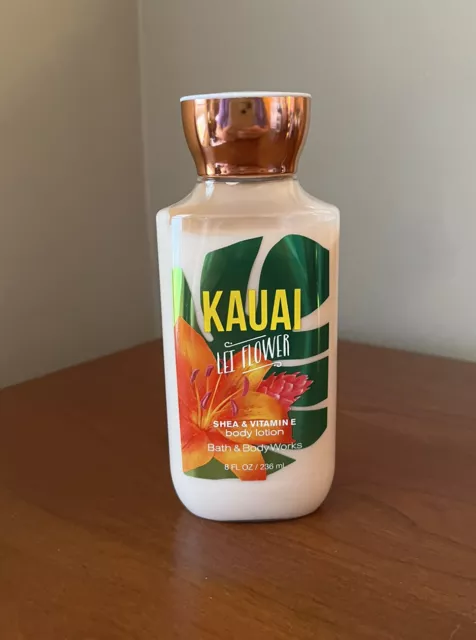 Bath Body Works KAUAI LEI FLOWER Shea & Vitamin E Body Lotion, 8 fl. oz, NEW