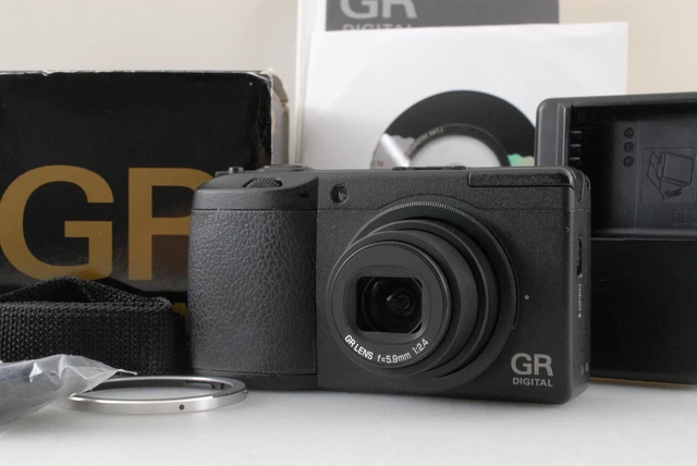 [Near MINT] RICOH GR DIGITAL II 10.1MP Digital Camera Black From JAPAN