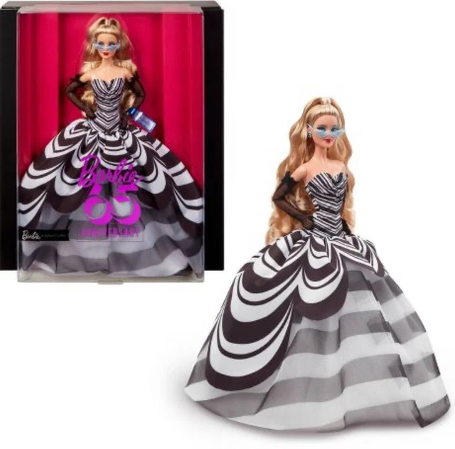 2024 BARBIE 65TH Anniversary Blue Sapphire Doll With Hair 129