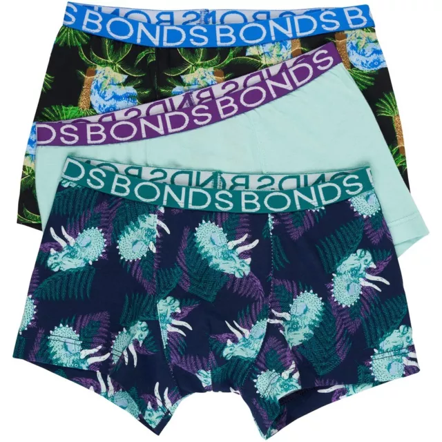 Bonds 9 Pack Boys Trunks Underwear Dinosaur Print 8Vi