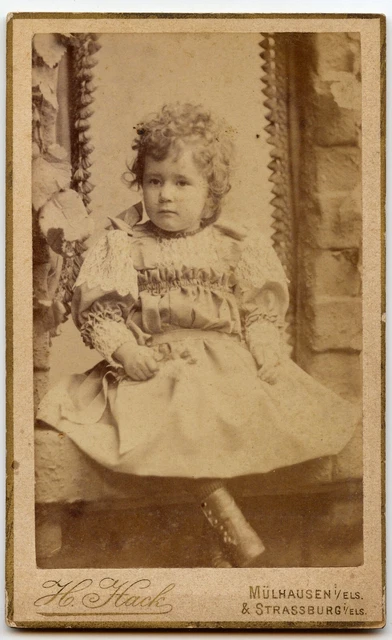 Lot De 7 Portraits Studio CDV - Enfants 19e Siècle - Photos Anciennes 6x10 Cm
