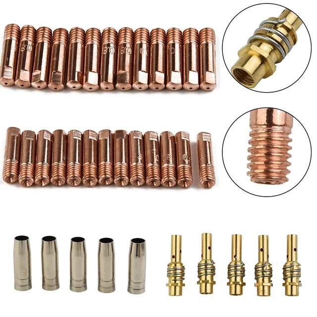 MB15 MIG Verbrauchsmaterial-Set – 11-teilig, Strom- & Schweißdüsen, Größen 0,6–1,0 Mm, NEU Aus China