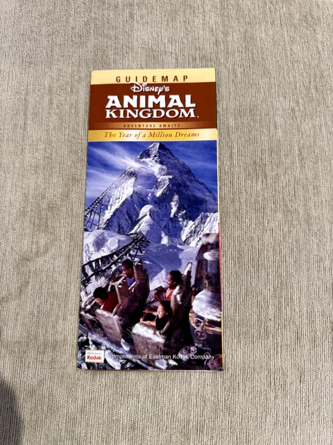 2007 WALT DISNEY World Disney's Animal Kingdom Guide Map Book ...