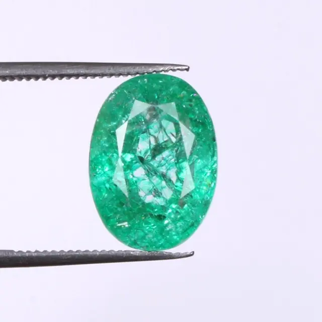 Natural Green Emerald Colombian 8.35 Carat Unheated Loose Certified Gemstone