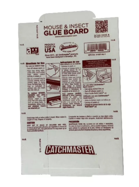 Catchmaster Pro Strength Pre-Baited Mouse & Insect Glue Boards - Pack of 10