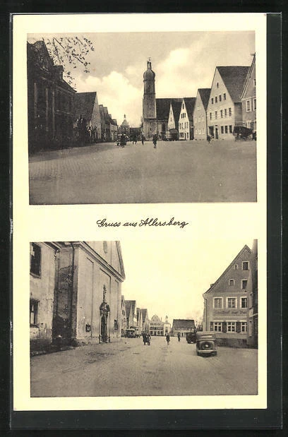 AK Allersberg, Straßenpartie, Rathaus