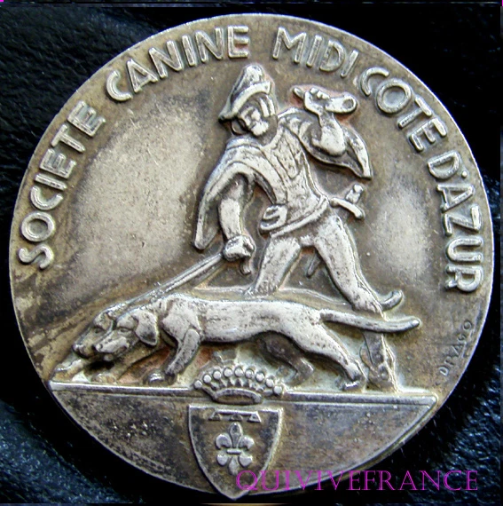 2nd Prize Medal From The MIDI-COTE D'AZUR Canine Association