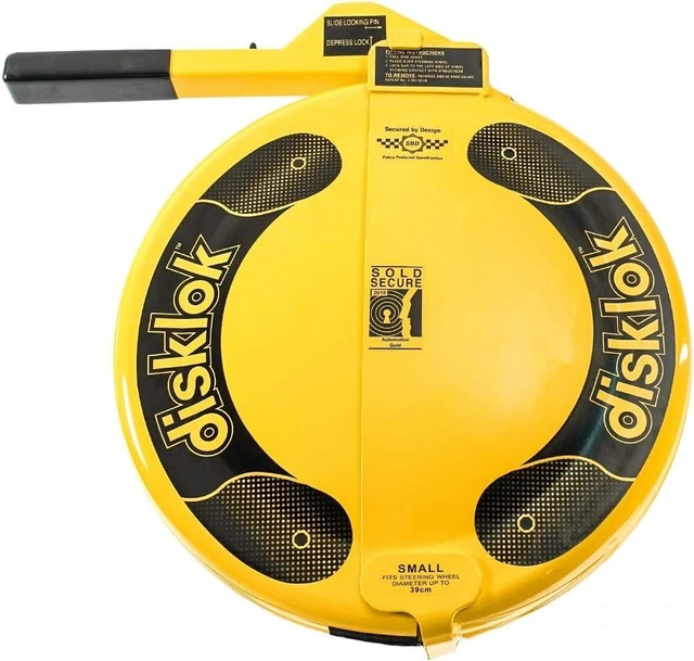 Disklok volante auto copertura completa blocco antifurto piccolo 35-39 cm