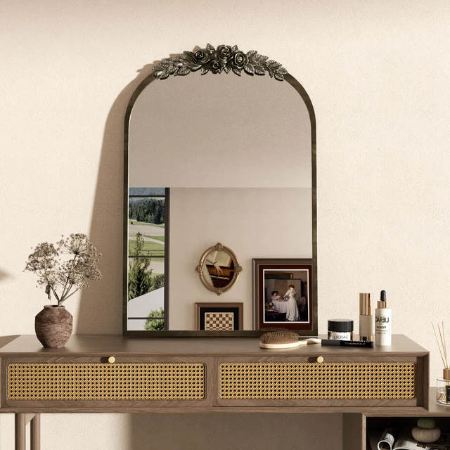 slim fit dress slacks Cate Triple Dressing Table Mirror with Lights | 3-Panel Vanity Mirror