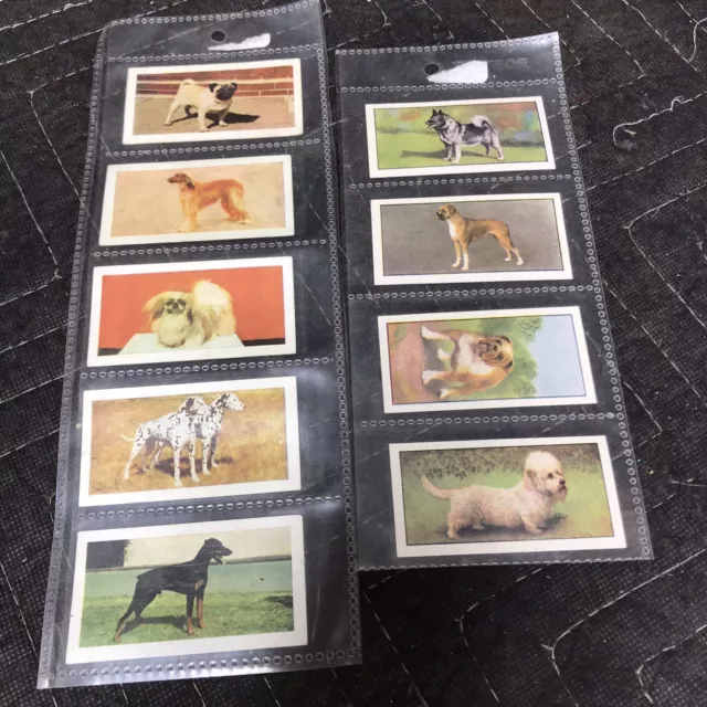 9 Different Vintage Hornimans Tea Dog Cards Lot