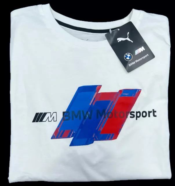 PUMA BMW MMS Logo Tee+ Polo Sweatshirt Shirt 531197 02 weiß Motorsport  M, L, XL