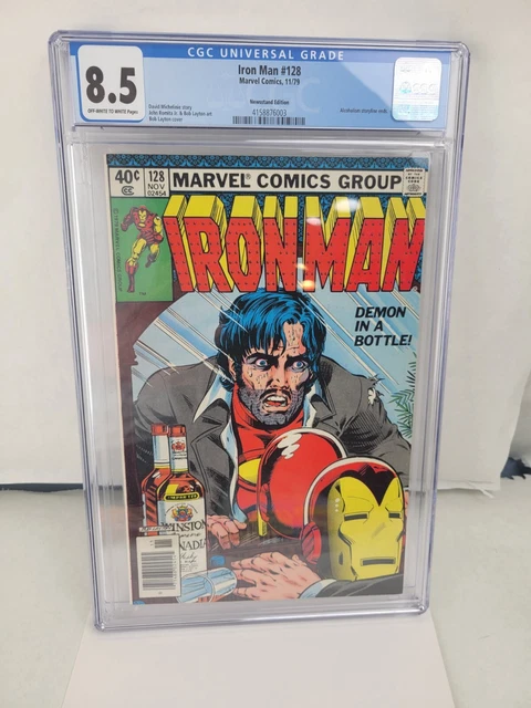 Iron Man #128 CGC 8.5 Marvel Comics 1979 "Demon in a Bottle" Cover/Story