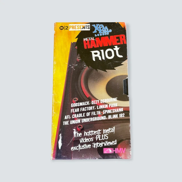 Metal Hammer - Riot Volume 2 VHS - 2001/XFM 104.9 London/PAL/M/Hi-Fi Stereo 🐙