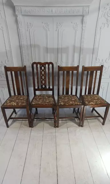 Vintage Oak Dining Chairs