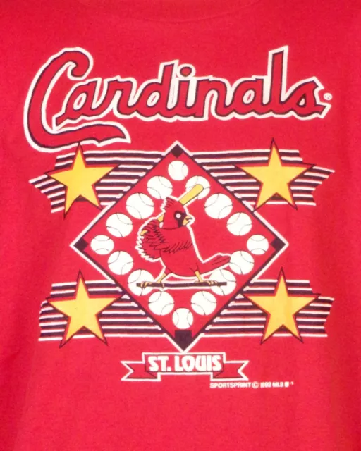 Vintge 80s 90s NOS Nwt Deadstock St.Louis Cardinals 1992 T-Shirt MLB Smith XL