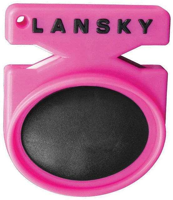 Lansky Quick Fix Sharpener Pink Ball Chain Comfortable Ceramic Tungsten Carbide