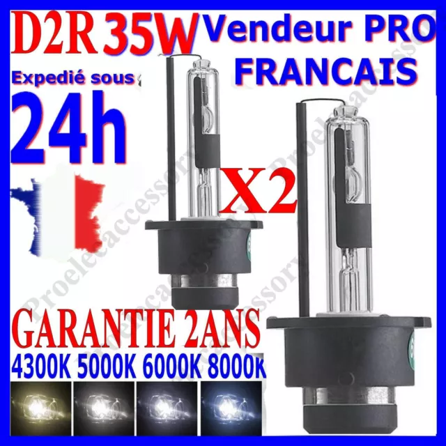 2 Ampoule Au Xenon D2R 35W Hid Lampe Feu Phare D Origine 4300K 5000K 6000K 8000K