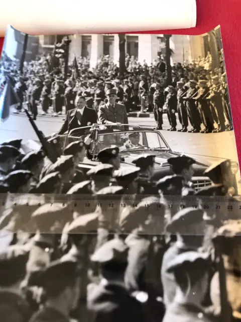 Grande photo originale défilé  à Paris général de Gaulle 14 juillet 1958