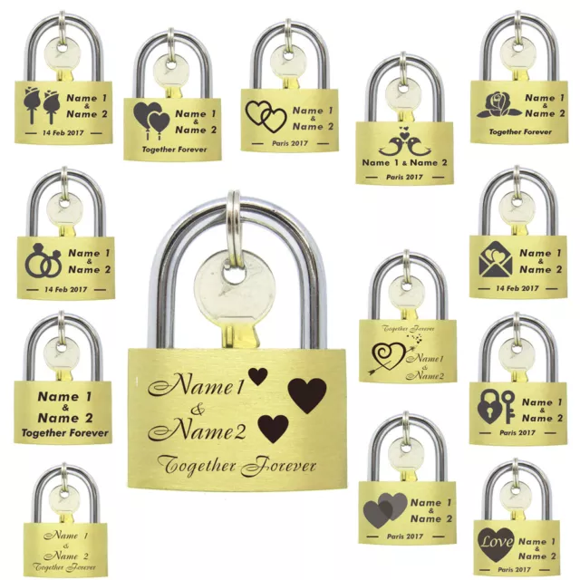 Personalised Padlock Gift Collectable Memorial Lock RIP Keepsake Love Friend