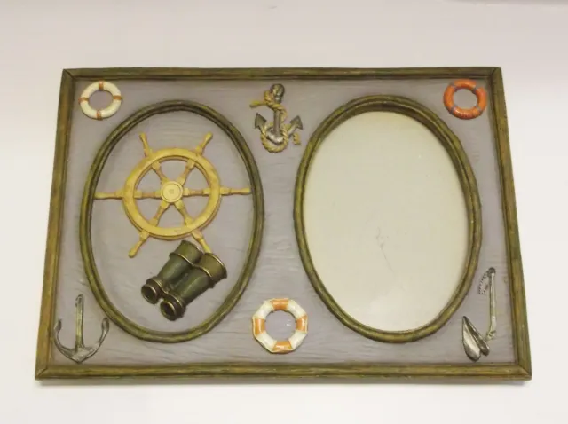 Nautical Ocean Wheel Ship Anchors Picture Frame for 6x4 Photo