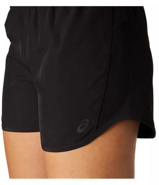 ASICS Womens PR Lyte 4in Run Athletic Workout Shorts, Black, Medium 3