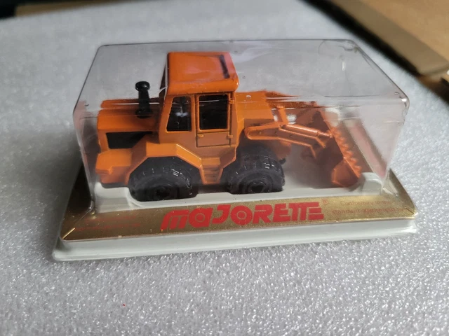 Majorette 40173 – Tracto-pelle 1/64, Série 200, France, Dans Son Blister Non Ouvert