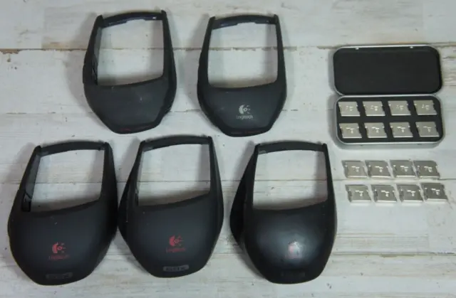 Lot of Logitech G9X Laser Mouse Shells/Covers Weights ONLY -  5 Shells - *READ*