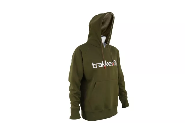 Trakker Logo Hoody Fishing Hoodie Green - All Sizes Available